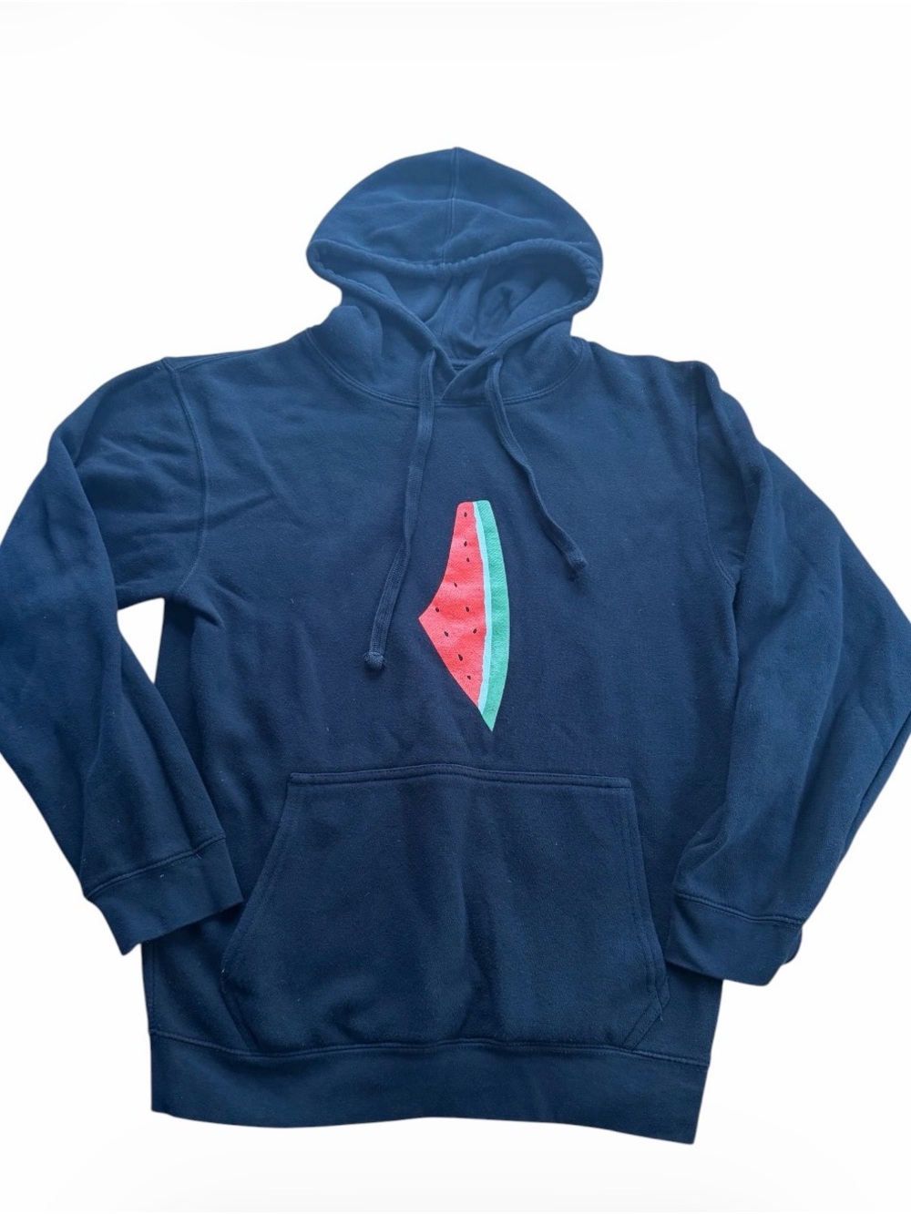 Wear The Peace Black Watermelon Palestine Map Pullover Hoodie Sweatshirt Small